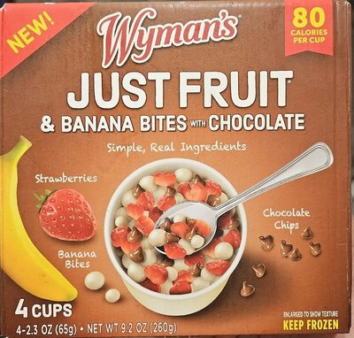 Strawberries Just Fruit & Banana Bites With Chocolate, Strawberries, Babana Bites, Chocolate
