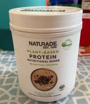 Chocolate Flavored Plant-Based Protein Nutritional Shake, Chocolate