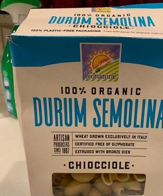 100% Durum Semolina Chiocciole