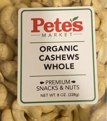 Organic Raw Whole Cashews