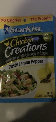 Zesty Lemon Pepper Premium In Sauce White Chicken, Lemon; Pepper
