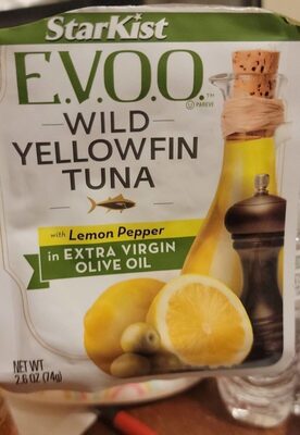 Wild With Lemon Pepper In Extra Virgin Olive Oil Yellowfin Tuna, Lemon; Pepper