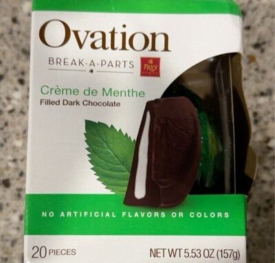 Creme De Menthe Filed Dark Chocolate, Creme De Menthe