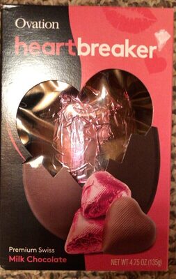 Swiss Premium Heart Breaker Milk Chocolate, Swiss