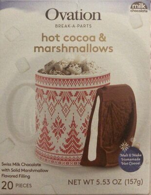 Hot Cocoa & Marshmallows Swiss Milk Chocolate With Solid Marshmallow Flavored Filling, Hot Cocoa & Marshmallows