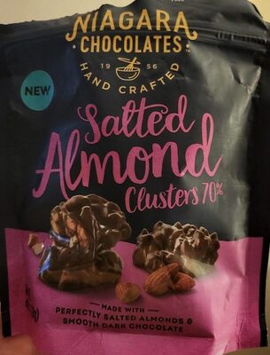 Salted Almond Clusters 70% Dark Chocolate