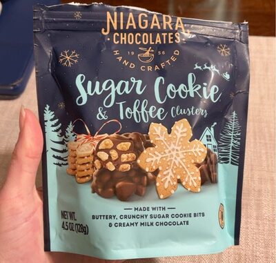 Niagara Chocolates Sugar Cookie & Toffee Clusters, 4.5 Oz