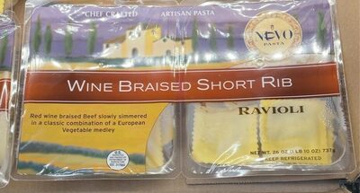Ravioli Wine Braised Short Rib, Ravioli