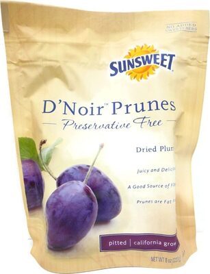 D'Noir Prunes, Dried Plums