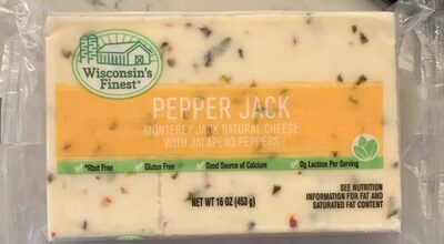 Pepper Jack Monterey Jack Natural Cheese With Jalapeno Peppers, Pepper Jack