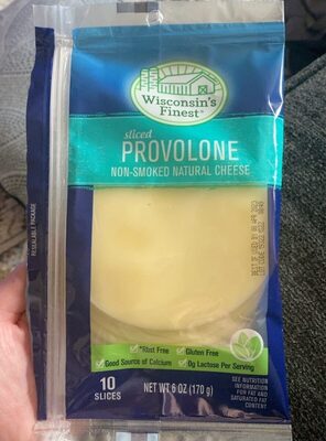 Sliced Provolone Non-Smoked Natural Cheese, Provolone