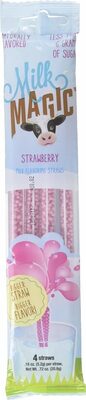 Milk Flavoring Straws, Strawberry, Strawberry