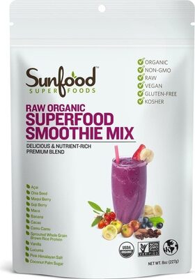 Sunfood Super Foods, Raw Organic Superfood Smoothie Mix