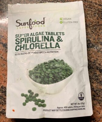 Super Algae Spirulina & Chlorella Micronutrient Immune Support & Detoxification 50/50 Blend Of Whole Green Nutrition Tablets