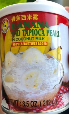 Tag Brand, Banana And Tapioca Pearl In Coconut Milk
