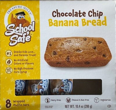Chocolate Chip Banana Bread Muffin Bars, Chocolate Chip