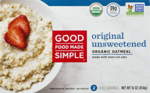 Unsweetened Steelcut Oatmeal, Unsweetened