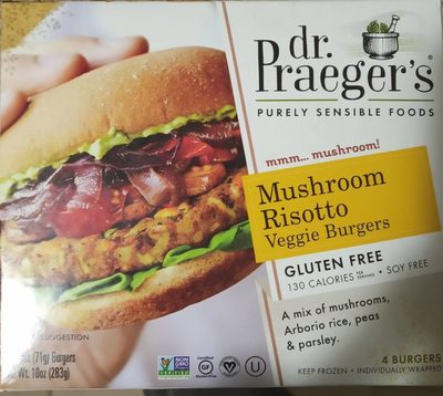 Mushroom Risotto Veggie Burgers, Mushroom Risotto