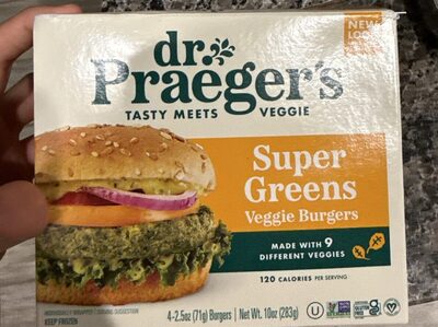 Super Greens Veggie Burgers, Super Greens