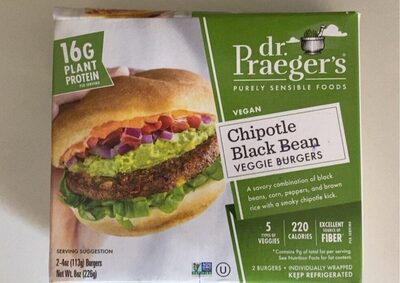 Chipotle Black Bean Veggie Burgers, Chipotle Black Bean