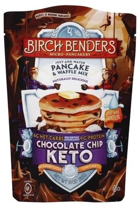 Chocolate Chip Keto Pancake & Waffle Mix, Chocolate Chip Keto