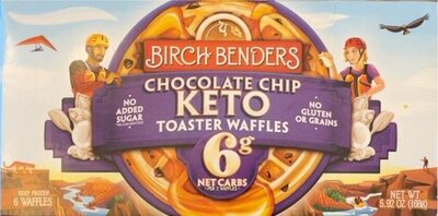 Chocolate Chip Keto Toaster Waffles, Chocolate Chip Keto