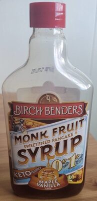 Maple Vanilla Monk Fruit Sweetened Pancake Syrup, Maple Vanilla