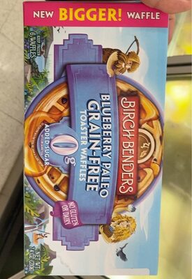 Blueberry Paleo Grain-Free Toaster Waffles, Blueberry