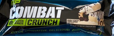 Double Stuffed Cookie Dough Flavors Combat Crunch Protein Bar, Double Stuffed Cookie Dough