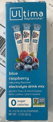 Blue Raspberry Electrolyte Drink Mix, Blue Raspberry