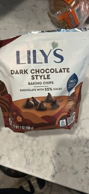 Dark Chocolate 55% Cocoa Baking Chips, Dark Chocolate