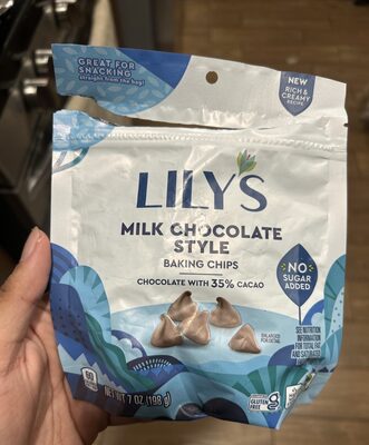 Milk Chocolate Style 32% Cocoa Baking Chips, Milk Chocolate Style