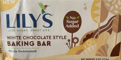 White Chocolate Style Premium Baking Bar, White Chocolate Style