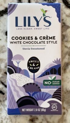 Cookies & Creme White Chocolate Style Bar, Cookies & Creme White Chocolate Style