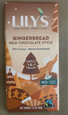 Gingerbread 40% Cocoa Milk Chocolate Style, Gingerbread