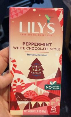 Peppermint White Chocolate Style Bar, Peppermint