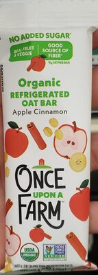 Apple Cinnamon Organic Refrigerated Oat Bar, Apple Cinnamon