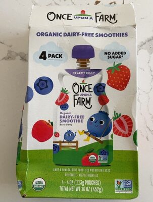Berry Berry Apple, Strawberry, Blueberry, Pumpkin Seed, Date, Coconut Milk, Sweet Potato Organic Dairy-Free Smoothie, Berry Berry