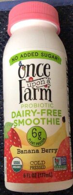 So Strawberry Cold Pressed Probiotic Dairy-Free Smoothie, So Strawberry
