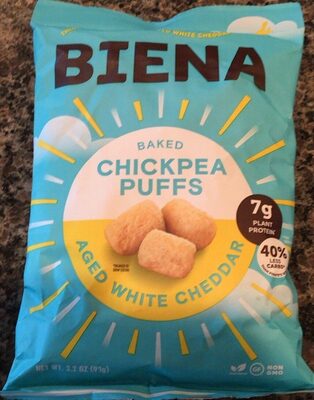 Aged White Cheddar Baked Chickpea Puffs, Aged White Cheddar