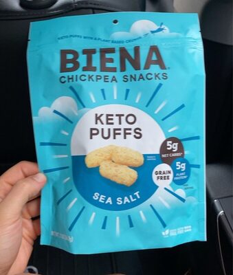 Sea Salt Keto Puffs Chickpea Snacks, Sea Salt