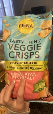 Sea Salt Tasty Thins Chickpea, Rice & Veggie Crisps, Sea Salt