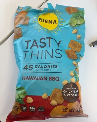 Hawaiian BBQ Tasty Thins Chickpea, Rice & Veggie Crisps, Hawaiian BBQ