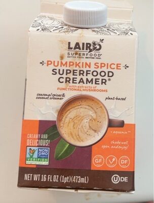 Pumpkin Spice Coconut Superfood Creamer, Pumpkin Spice