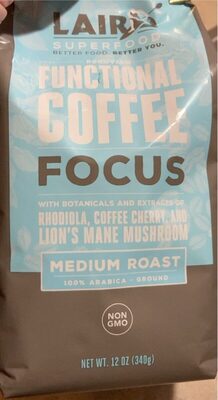 Medium Roast Peruvian Focus Functional 100% Arabica Ground Coffee, Peruvian
