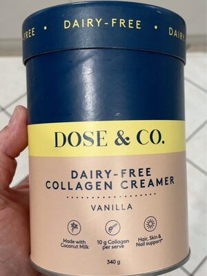 Dairy-Free Collagen 10 G Creamer Hair, Skin & Nail Support Powder, Vanilla, Vanilla