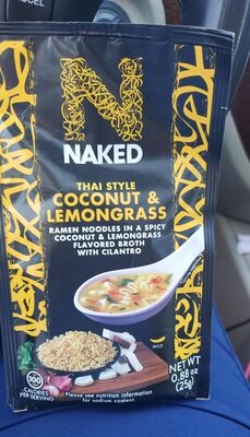 Thai Style Coconut & Lemongrass Ramen Noodles In A Spicy Coconut & Lemongrass Flavored Broth With Cilantro, Thai Style Coconut & Lemongrass With Cilantro