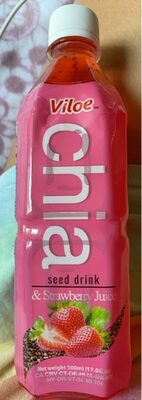 Chia Seed Drink & Strawberry Juice, Strawberry
