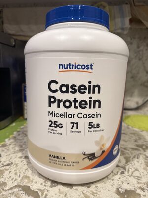 Casein Protein 24 G Micellar Casein Powder, Vanilla, Vanilla