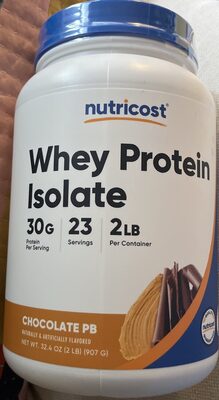 Whey Protein 30 G Isolate Powder, Chocolate Pb, Chocolate Pb